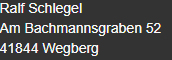 Anschrift